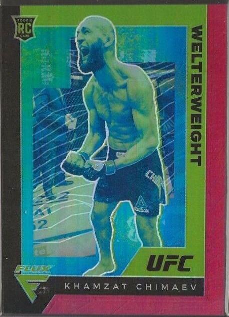 Khamzat Chimaev 2021 Panini Chronicles UFC Base Flux #251 Red