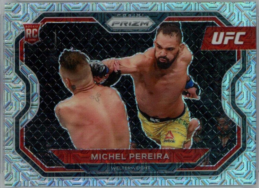 Michel Pereira 2021 Panini Prizm UFC Base #183 Mojo