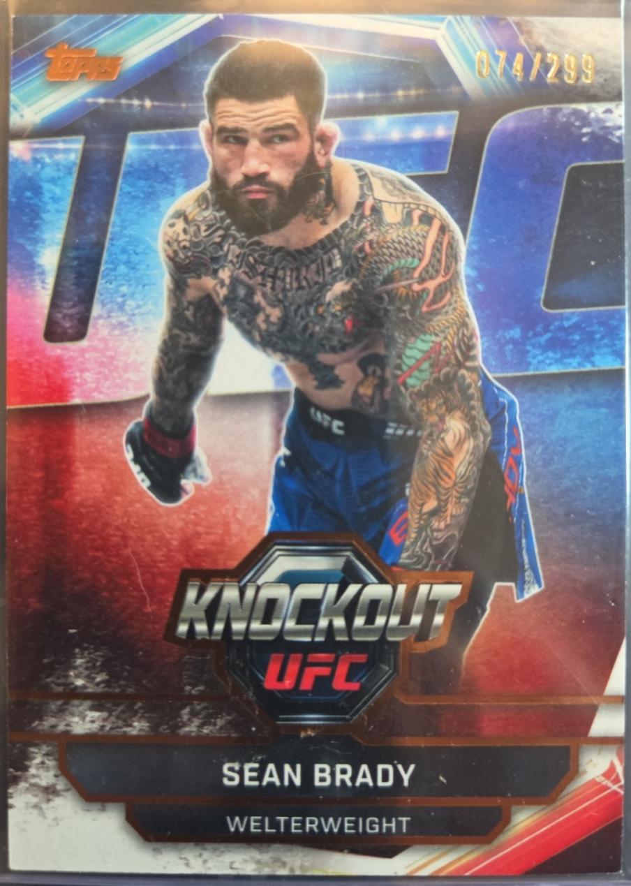 Sean Brady 2026 Topps Knockout UFC Base #27 Bronze