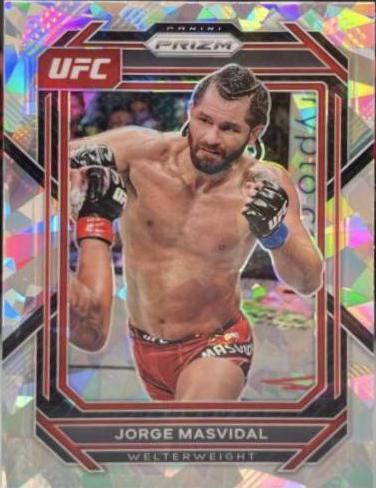 Jorge Masvidal 2023 Panini Prizm UFC Base #189 Ice