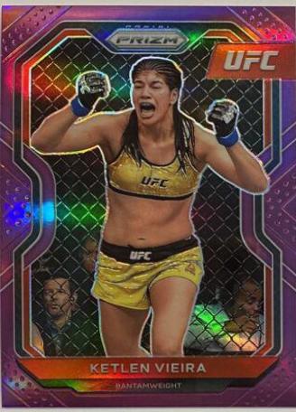 Ketlen Vieira 2021 Panini Prizm UFC Base #85 Purple