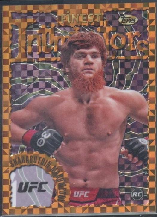 Shara Magomedov 2024 Topps Finest UFC Intimidators #INT-28 Checkerboard Refractor