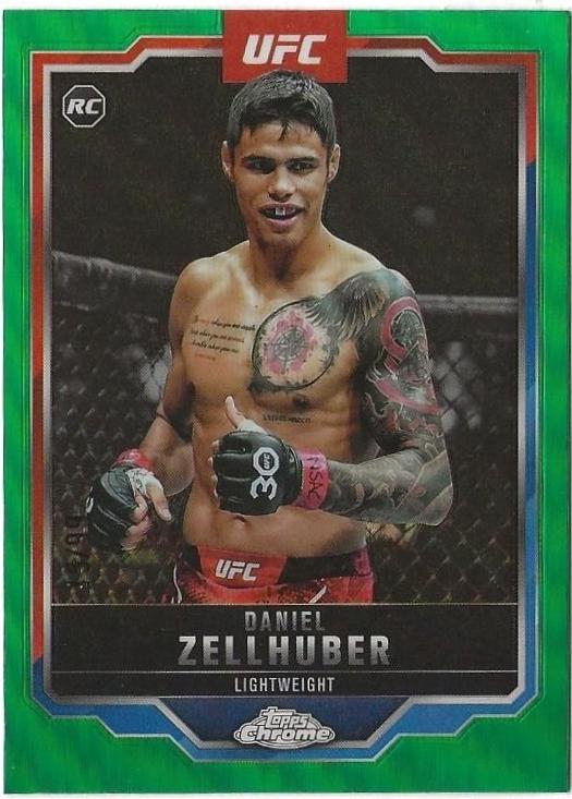 Daniel Zellhuber 2025 Topps Chrome UFC Base #189 Green Refractor