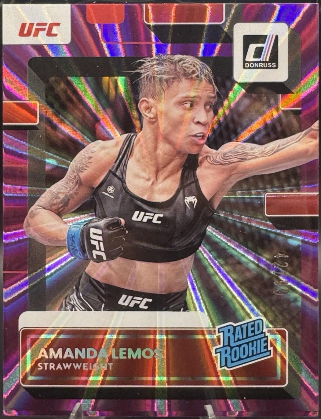 Amanda Lemos 2023 Panini Donruss UFC Base #219 Purple Laser