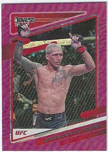 Charles Oliveira 2022 Panini Donruss UFC Base #85 Purple Laser