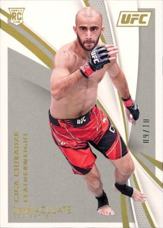 Giga Chikadze 2021 Panini Immaculate UFC Base #43 Platinum