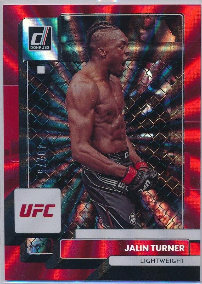 Jalin Turner 2023 Panini Donruss UFC Base #142 Red Laser