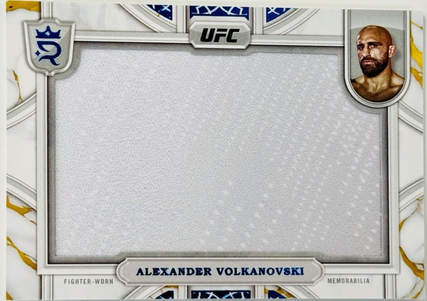 Alexander Volkanovski 2024 Topps Royalty UFC Relic Jewels #RCJ-6 Blue