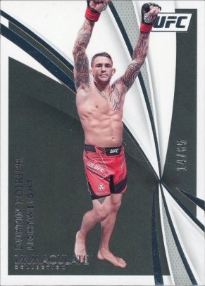 Dustin Poirier 2021 Panini Immaculate UFC Base #63 Platinum