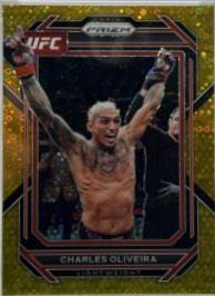 Charles Oliveira 2023 Panini Prizm Under Card UFC Base #183 Gold