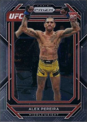 Alex Pereira 2023 Panini Prizm UFC Base #111 Black