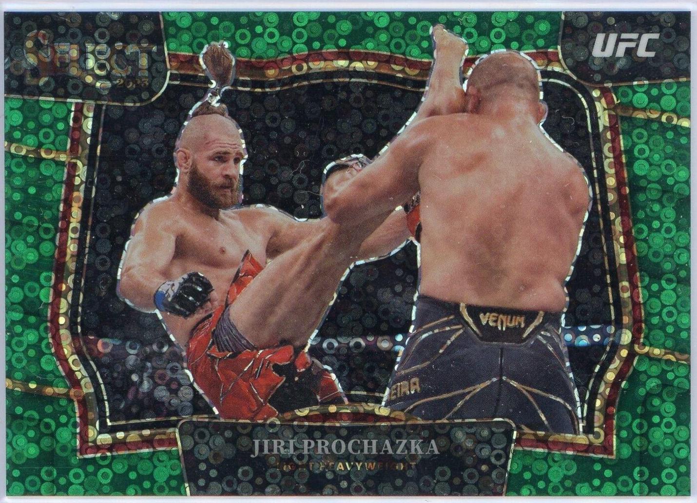Jiri Prochazka 2023 Panini Select UFC Octagonside #241 Green Disco