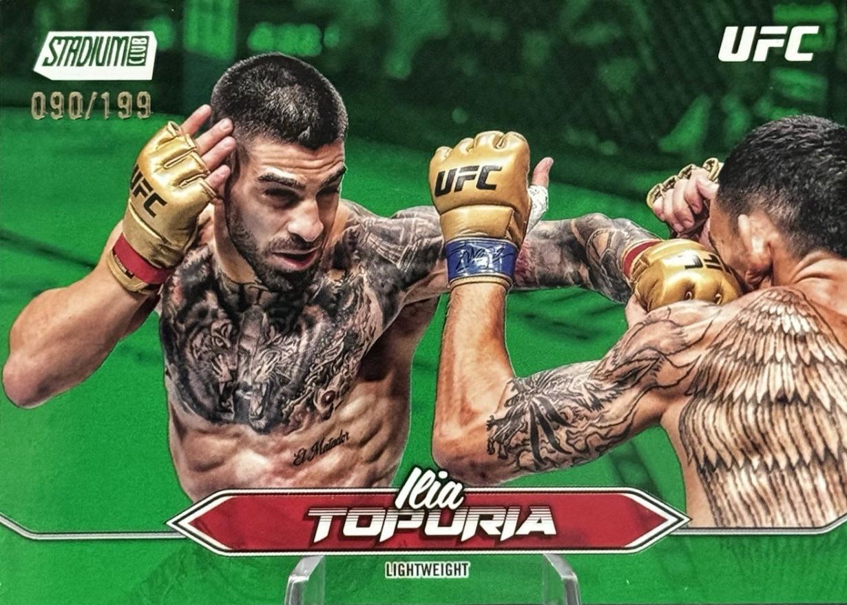 Ilia Topuria 2025 Topps Stadium Club UFC Base #23 Green