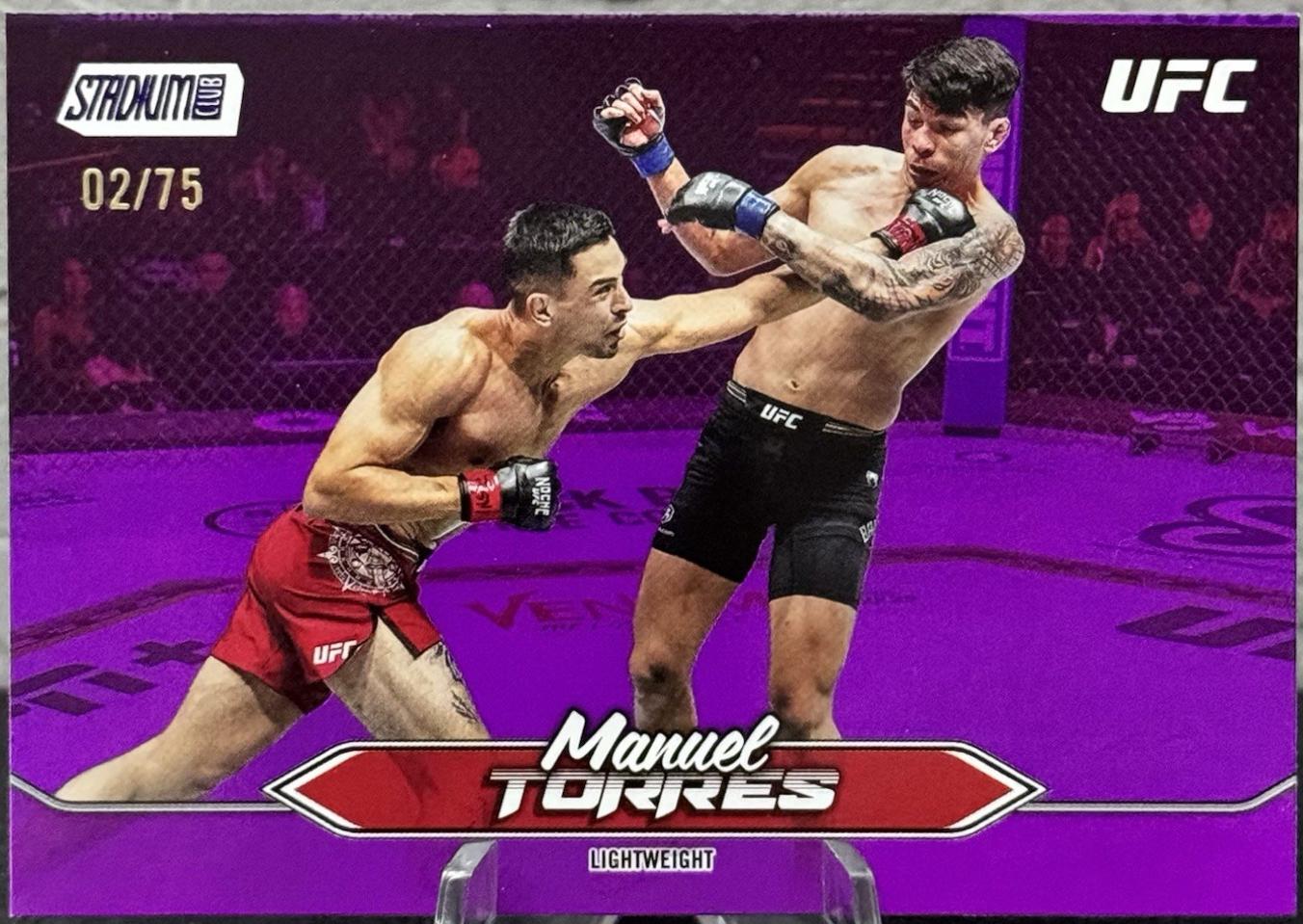 Manuel Torres 2025 Topps Stadium Club UFC Base #166 Purple