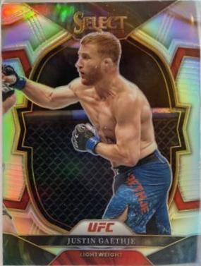 Justin Gaethje 2023 Panini Select UFC Concourse #47 Silver