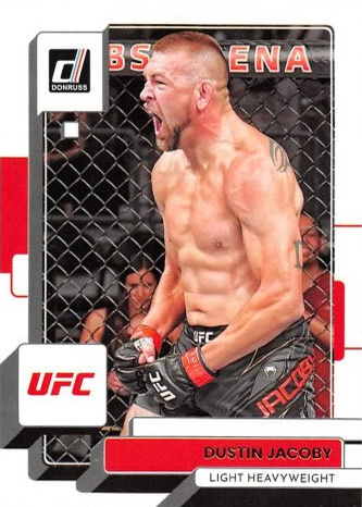 Dustin Jacoby 2023 Panini Donruss UFC Base #160 Orange Laser