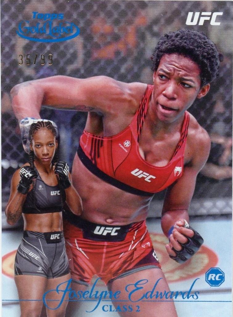 Joselyne Edwards 2024 Topps Gold Label UFC Base Class II #19 Blue