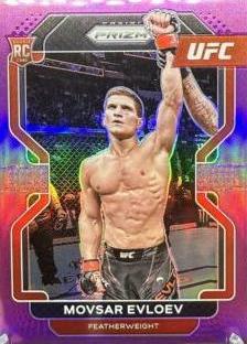 Movsar Evloev 2022 Panini Prizm UFC Base #130 Purple
