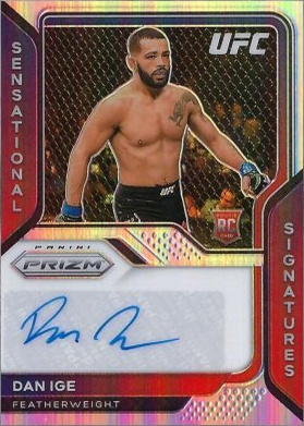 Dan Ige 2021 Panini Prizm UFC Sensational Signatures #SS-DIG Black