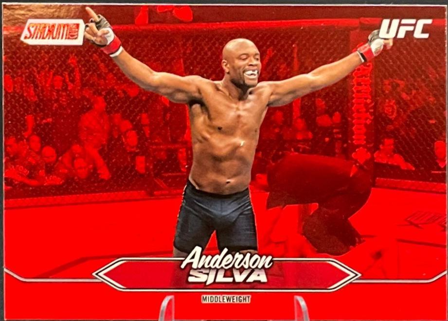 Anderson Silva 2025 Topps Stadium Club UFC Base #189 Red
