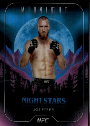 Joe Pyfer 2024 Topps Midnight UFC Night Stars #NS-19 Black Light