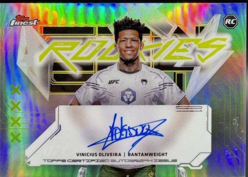 Vinicius Oliveira 2025 Topps Finest UFC Finest Rookie Autographs #FRA-VO Refractor