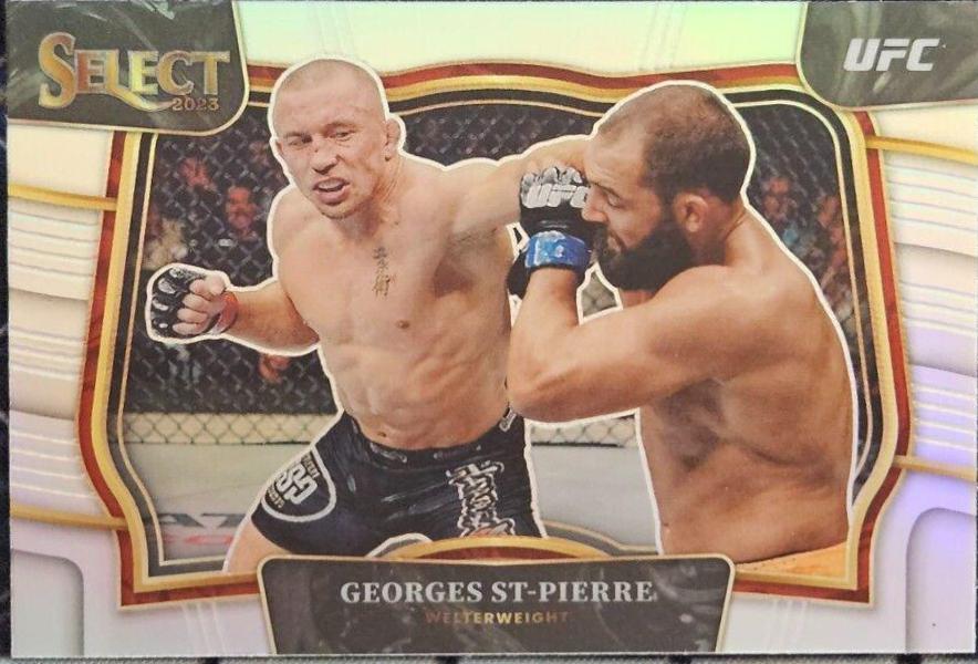 Georges St-Pierre 2023 Panini Select UFC Octagonside #298 Silver
