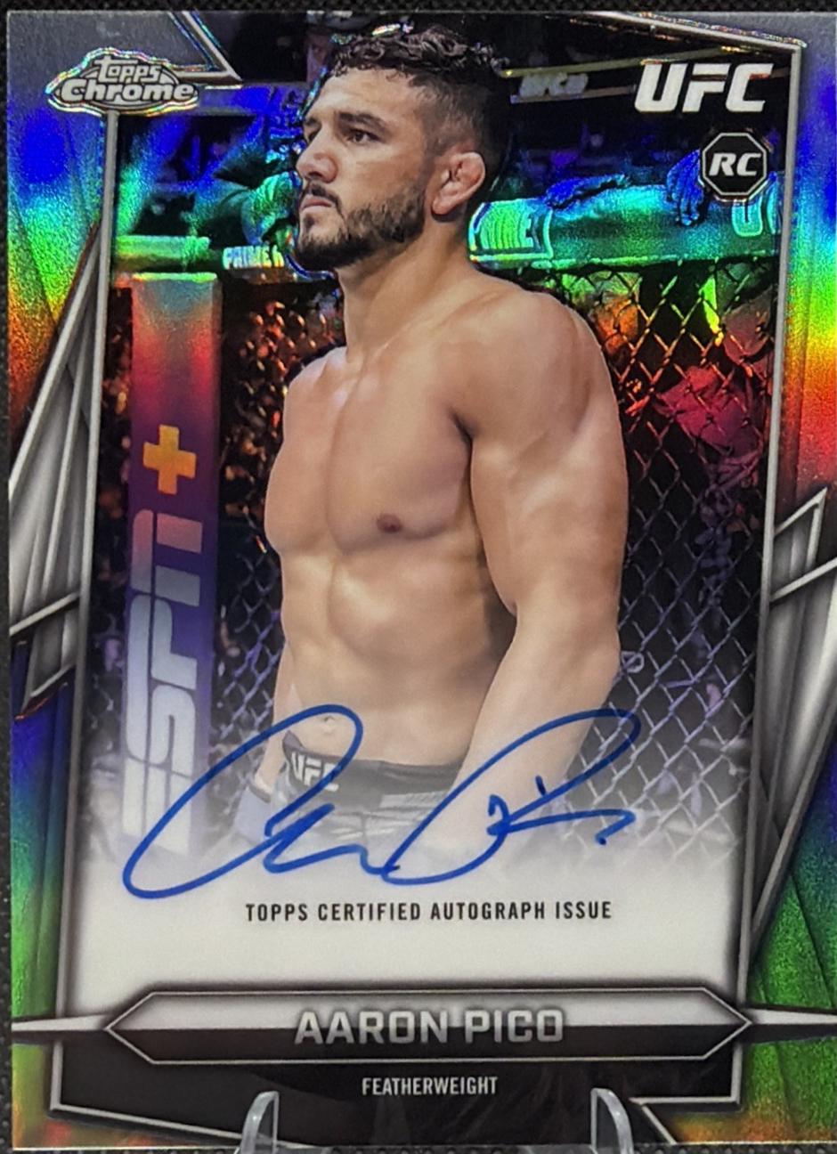 Aaron Pico 2026 Topps Chrome UFC Base Autographs #BAV-AO Refractor