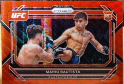 Mario Bautista 2023 Panini Prizm UFC Base #17 Ruby Wave