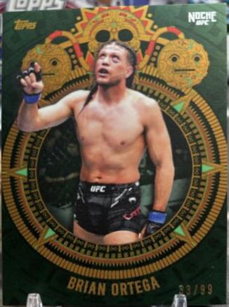 Brian Ortega 2024 Topps Noche UFC Base #5 Green