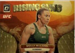 Molly McCann 2023 Panini Donruss Optic UFC Rising Suns #14 Gold Vinyl