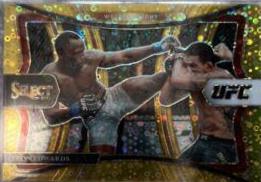Leon Edwards 2021 Panini Select UFC Premier Level #164 Gold Disco