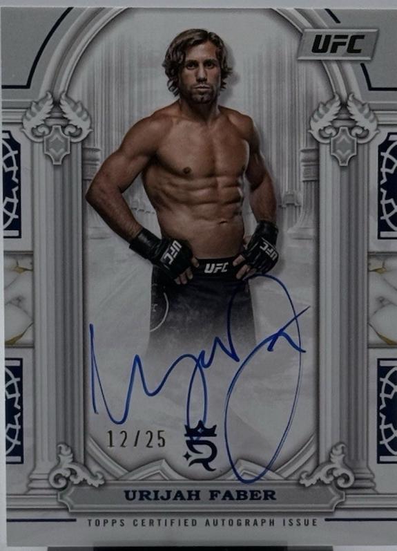 Urijah Faber 2024 Topps Royalty UFC Imperial Ink #II-UF Blue