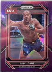 Ciryl Gane 2023 Panini Prizm UFC Base #115 Purple