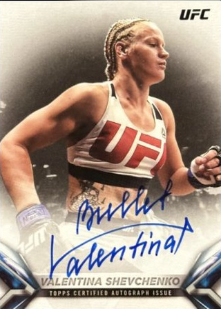 Valentina Shevchenko 2018 Topps UFC Knockout Knockoutautographs #KA-VS Red