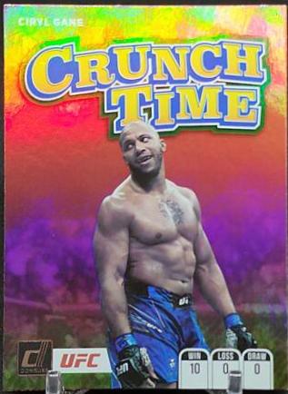Ciryl Gane 2022 Panini Donruss UFC Crunch Time #3 Green