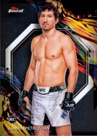 Armen Petrosyan 2024 Topps Finest UFC Base Uncommon #160 Purple Checkerboard Refractor
