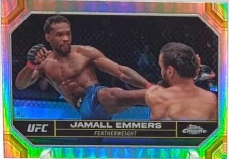 Jamall Emmers 2024 Topps Chrome UFC Base #90 Refractor