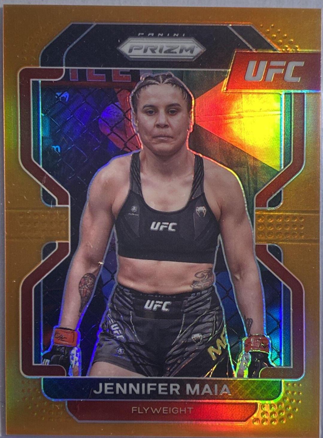 Jennifer Maia 2022 Panini Prizm UFC Base #165 Orange