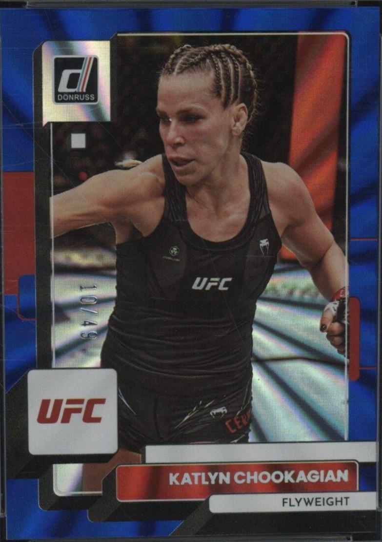 Katlyn Cerminara 2023 Panini Donruss UFC Base #134 Blue Laser