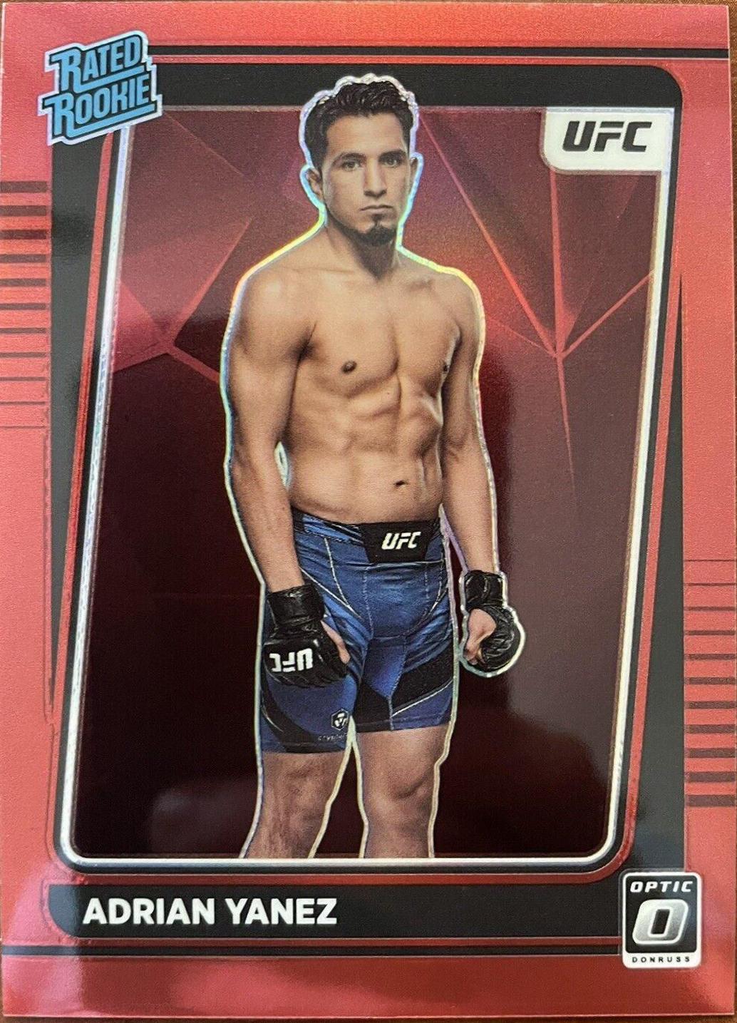 Adrian Yanez 2022 Panini Donruss Optic UFC Base #105 Red