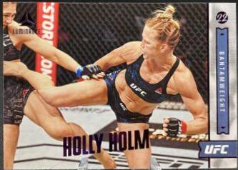 Holly Holm 2022 Panini Chronicles UFC Base Luminance #152 Purple