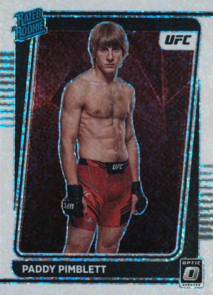 Paddy Pimblett 2022 Panini Donruss Optic UFC Base #103 White Sparkle