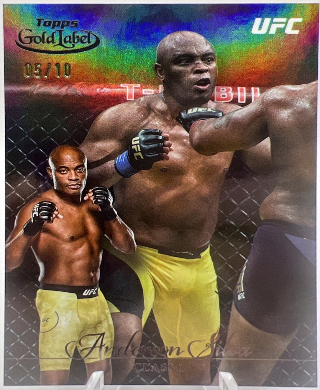 Anderson Silva 2024 Topps Gold Label UFC Base Class III #80 Gold