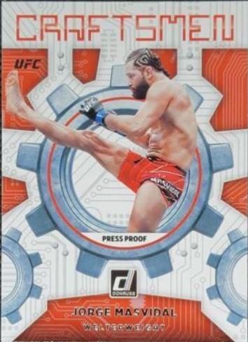 Jorge Masvidal 2022 Panini Donruss UFC Craftsmen #11 Press Proof
