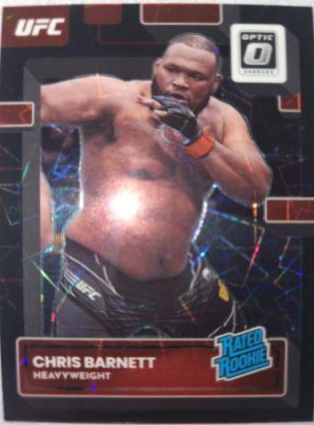 Chris Barnett 2023 Panini Donruss Optic UFC Base #112 Black Velocity