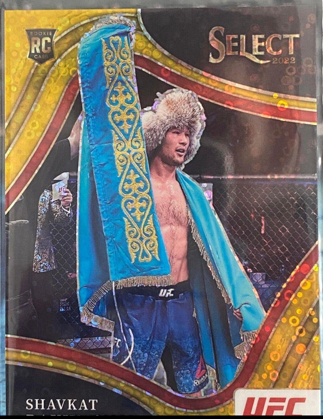 Shavkat Rakhmonov 2022 Panini Select UFC Octagonside #294 Gold Disco