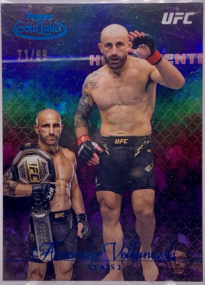 Alexander Volkanovski 2024 Topps Gold Label UFC Base Class II #10 Blue