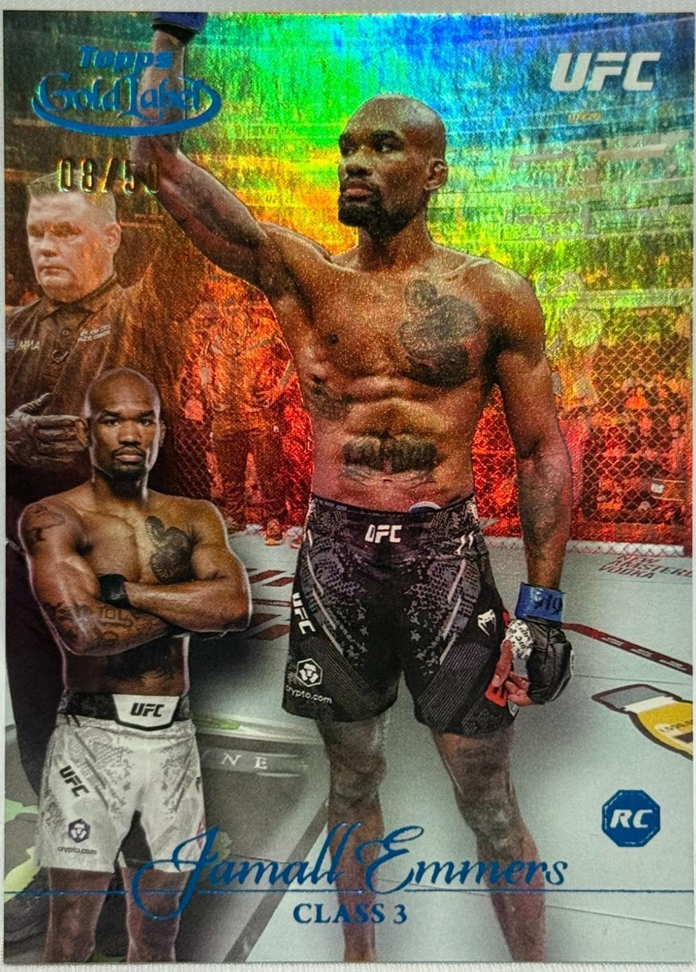 Jamall Emmers 2024 Topps Gold Label UFC Base Class III #71 Blue