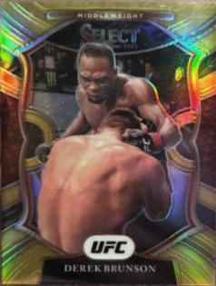 Derek Brunson 2021 Panini Select UFC Concourse #12 Gold